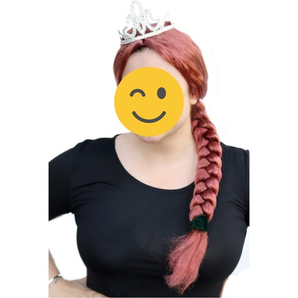 Halloween Cosplay Princess Fiona Wig with Tiara - Picture 2 of 4